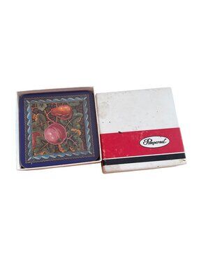 Vintage Pimpernel  Fruit Design Coasters Set Of 4 Cork Backed Square With Box